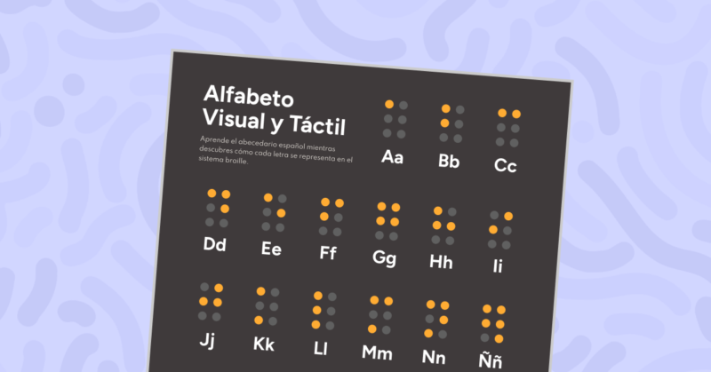 Póster Alfabeto Visual y Táctil | Español y Braille para el Aula