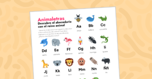 Animaletras - Póster Decorativo del Abecedario