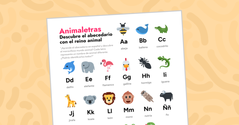 Animaletras - Póster Decorativo del Abecedario