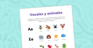 Vocales y animales